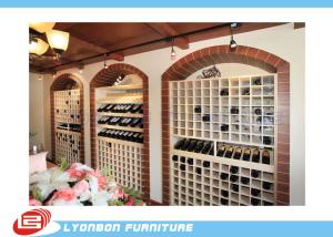 Little Cubicle Wood Display Cases MDF For Wine , Retail Wood Showcases