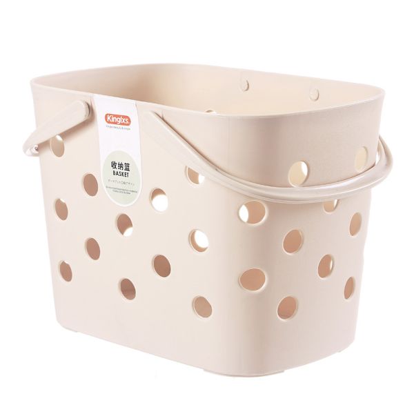 Plastic PE No Break Receiving Basket Loaded Vegetables Fruits Snacks