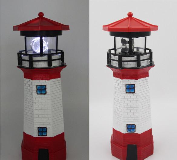1.2V 0.03W Garden Lighthouse Rotating Light