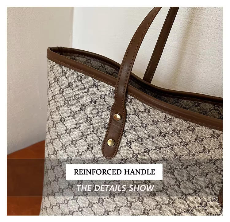 Custom Logo Accepted Luxury Printed Handbag Women PU Shoulder Bag Women's Tote Bag LDTC-RTS88