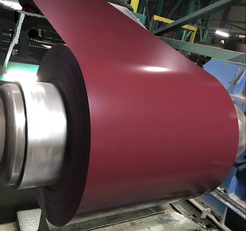 Z225 PPGI Карусель из листового покрытия коричневого цвета HDP DX51D для облицовки или кровельных покрытий