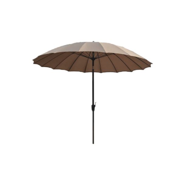 Fiberglass Ribs Round Patio Umbrella 3m Garden Parasol Umbrella