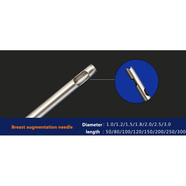 SS316 Cannula Liposuction Needle Microcannula For Fat Transfer