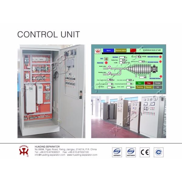 Fish Oil Water Centrifuge Fish Meal Clarification 415V Water Separator Machine