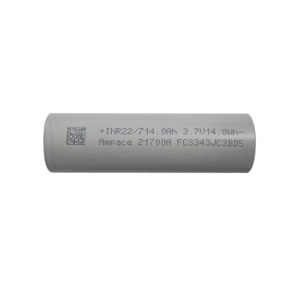 Ampace JP50 5000mah 21700 Li Ion Battery 3.58V 600 Cycles Full Tab Rechargeable