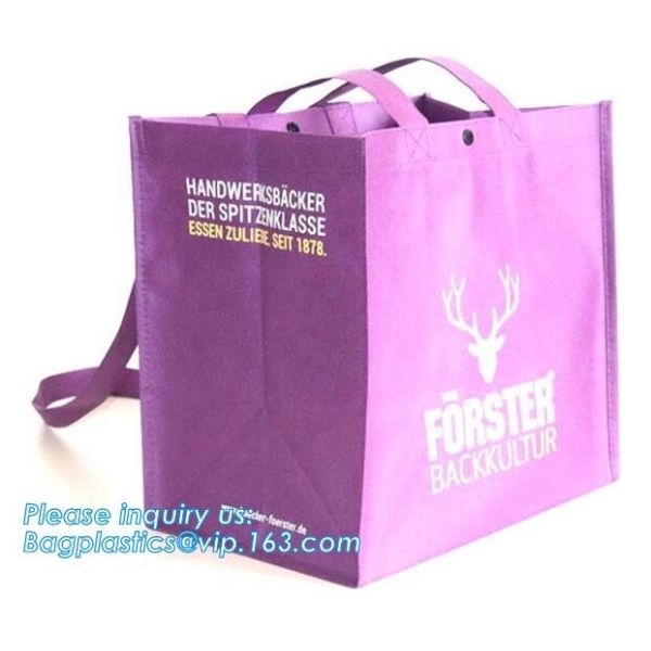 Promotional Custom LOGO Printed Gift Tote Shopping Non Woven Bag, Classic Black Non Woven Fabric Shopping Carry Bag Whol