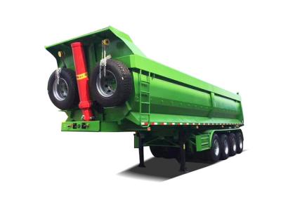 Q345 Carbon Steel Low Bed Container Trailer Heavy Duty Leaf - Spring Suspension