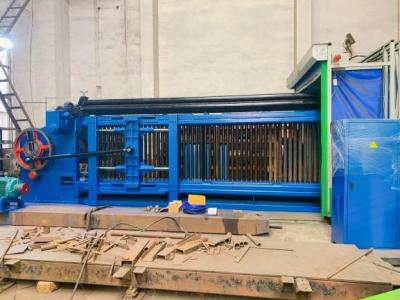 Double Rack Drive Heavy Duty Gabion Machine 84*110mm Wire Mesh For Road
