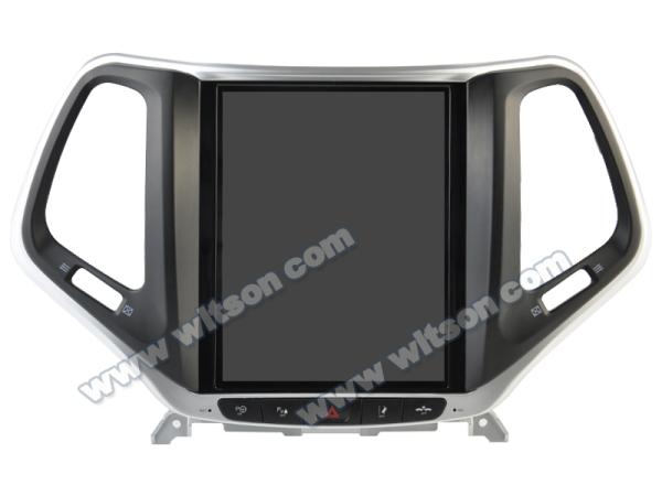 9Écran de 7 poucesTesla Écran Android vertical Pour Jeep Cherokee 5 KL 2014-2018 Moteur multimédia stéréo GPS Lecteur de jeu de voiture