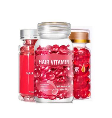 Todos os tipos de cabelo Vitamina Capsulas de cabelo para o crescimento do cabelo Promove o crescimento / Nutre os folículos com biotina e nutrientes