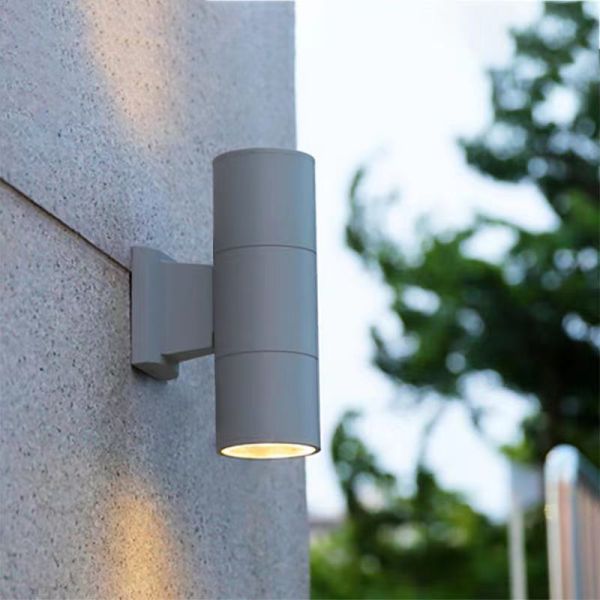 Outdoor Wall Mounted LED Lamps AC85V-220V 5W*2 COB Aluminum Black