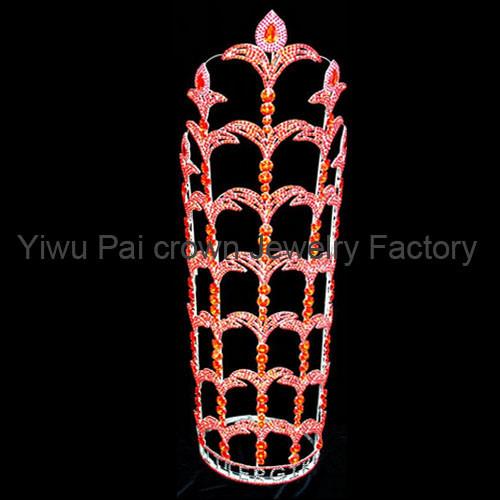 30 inch tall pageant crowns and tiaras large rhinestone crowns and tiaras custom your logo pageant crowns supplier