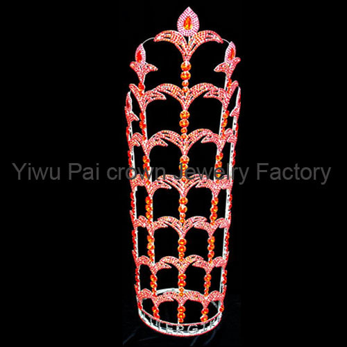 30 inch tall pageant crowns and tiaras large rhinestone crowns and tiaras custom your logo pageant crowns supplier