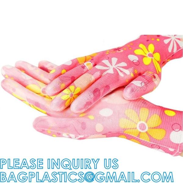 Nylon Knitted Polyurethane Palm Heavy Duty Work Fit Glove Knit Guantes De Trabajo Palm Pu Coated Safety Work Glo