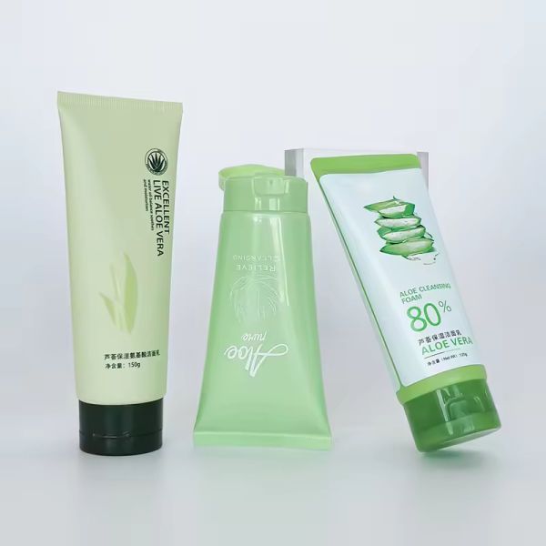 60ml - 300ml Bamboo Tube Packaging Dark Green Empty Squeeze Tube