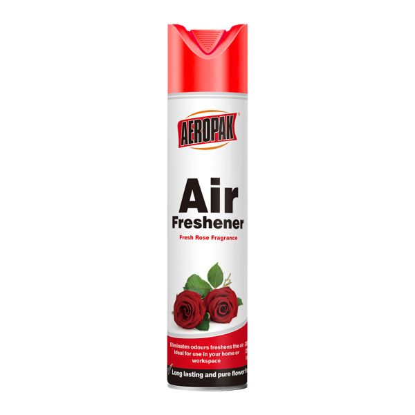 Aeropak 330ml Eco-Friendly Aerosol Rose Scent Air Freshener Spray for Home & Car Indoor Use Long Lasting