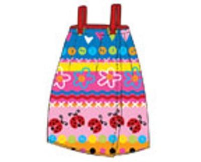 100% cotton terry beach skirt with reactive colorful printing