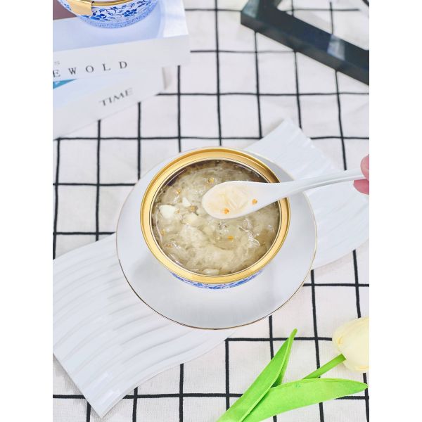 Китайские травы Белый гриб Тремелла десерт Подарочный пакет с ароматным османтусом