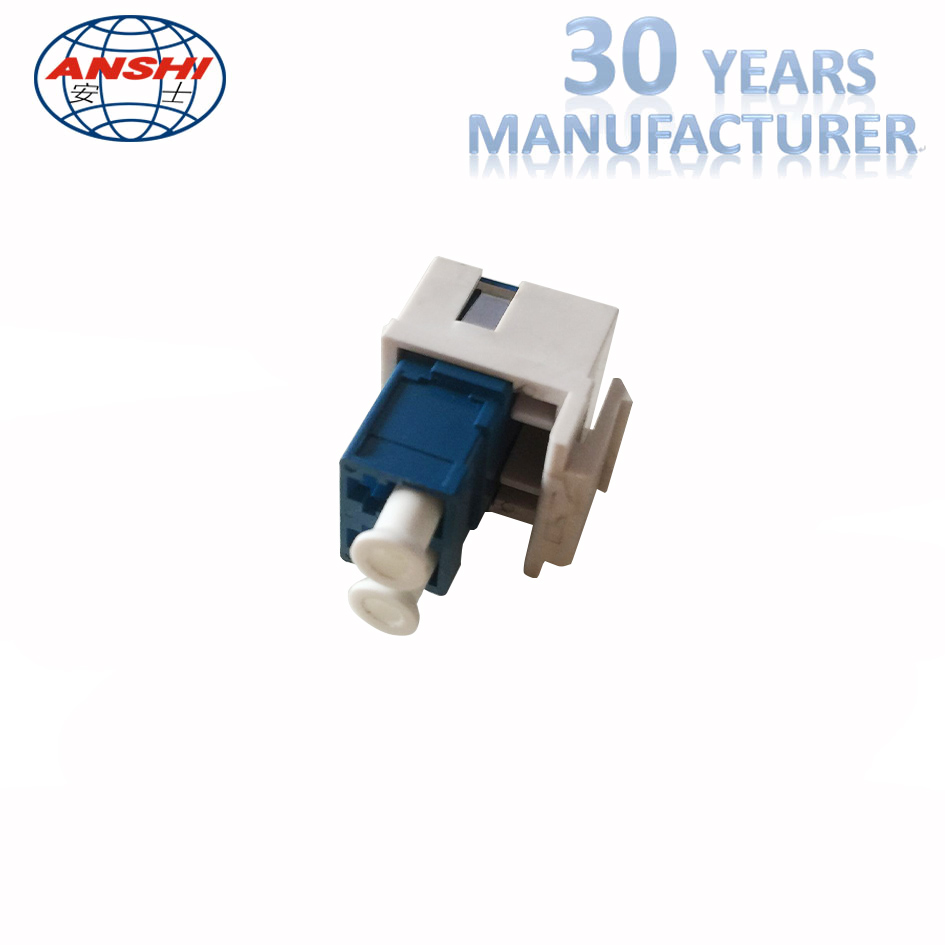 Муфта LC аксессуаров оптического волокна RJ45 однорежимная Keystone