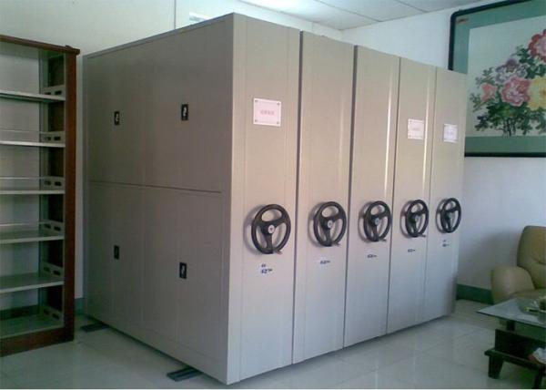 Compact File Cabinet Storage Systems , Metal Lateral File Cabinet With Sliding Track