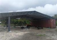 A exploração agrícola Q345 de aço feita sob encomenda derrama com o painel de sanduíche de 50mm EPS