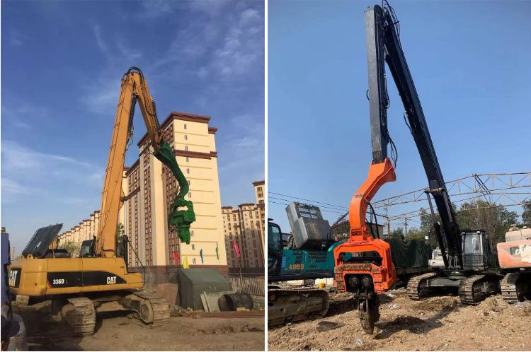 High Strength Excavator Hydraulic 18M Piling Boom and Arm for Sany 650 Doosan 520 for Foundation Construction