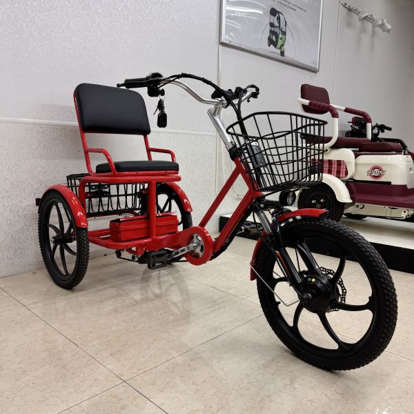 Scooter de movilidad de 3 ruedas para adultos de un solo asiento, para desplazamientos de corta distancia, antideslizante