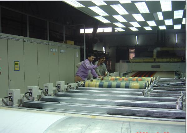 Squeeze Type Rotary Screen Printing Textiles Machine , Fabric Screen Printing Machine 