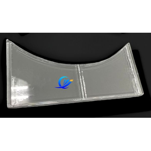 Fire Polished Exhaust Quartz Insert For Epitaxial Reaction Chamber AMAT-Style F01