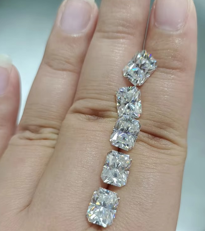 Белый Чистый Ювелирный Цвет Мойсанит Сердце Стрела Лучистые Кольца