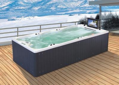 Outdoor Spa Integrated Swimming Pool With Colorful Bottom Light Control Panel