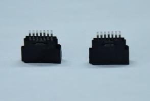 SATA 7p Female Chassis Connector Solder Wire Type 180° Wire to Board Connector