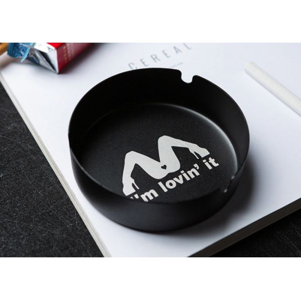 Creative Daily Household Products Round Stainless Steel Cigar Ashtray