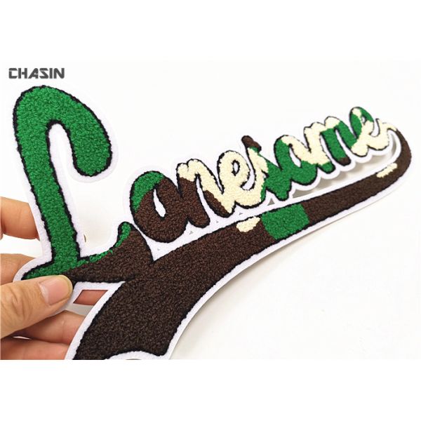 Customized Chenille Patch Logo Felt Embroidery Camouflage Patches