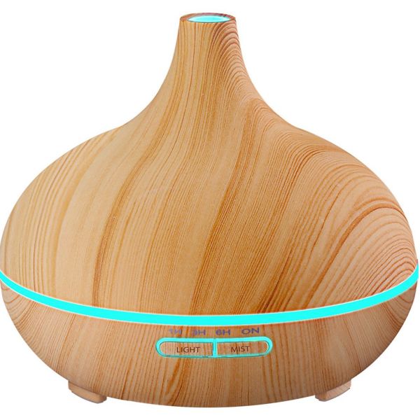 Ultrasonic ABS PP 0.65A 50ml/H Wood Aromatherapy Diffuser