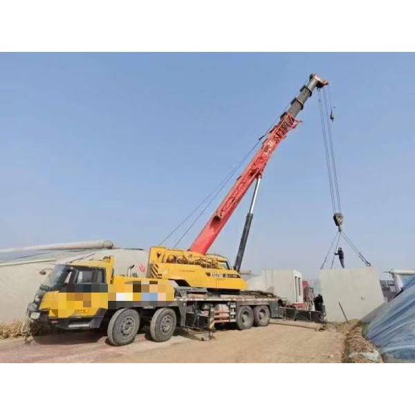 2016 SANY Used 75T Machines de levage de grues entièrement hydrauliques pour camions