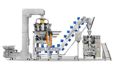 VFFS Multihead Weigher Packing Machine Bucket Elevator 2200W 60hz