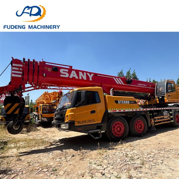 Hot Sale Reliable Used 80ton Truck Crane with Hydraulic System Crane for Heavy Duty Construction
