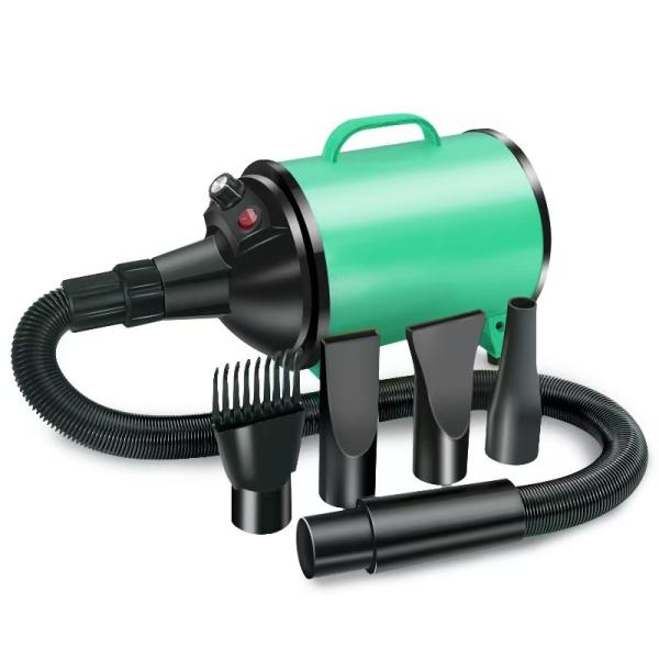 Fast Drying Pet Hair Dryer 4-in-1 Professional Quiet Blow Dryer for Dogs Cats Lightweight Portable