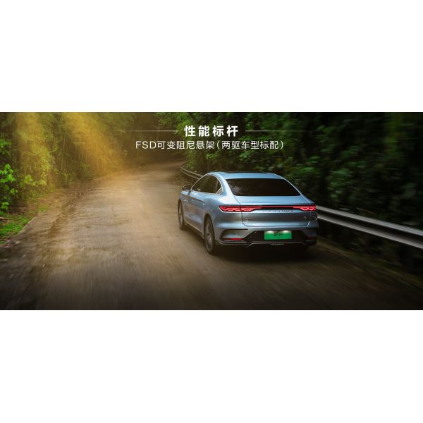 Blue 2024 BYD Han EV 506km Four-Wheel Drive Left-Hand Drive Five-Seater Electric Car