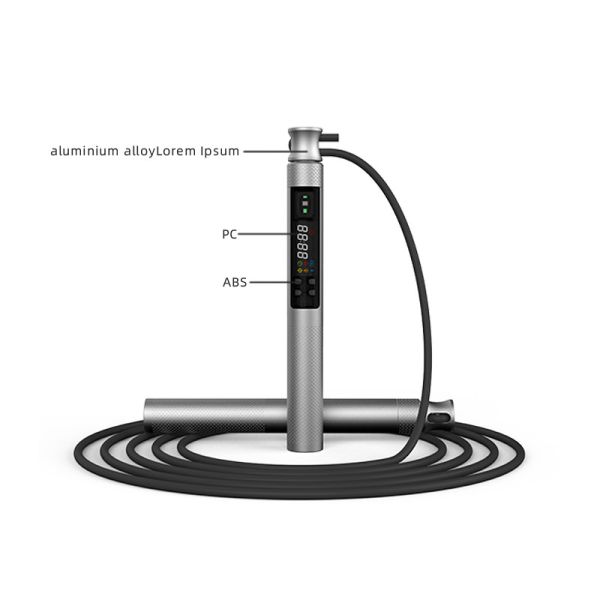 Intelligent heart rate test multifunctional counting skipping rope is unisex.