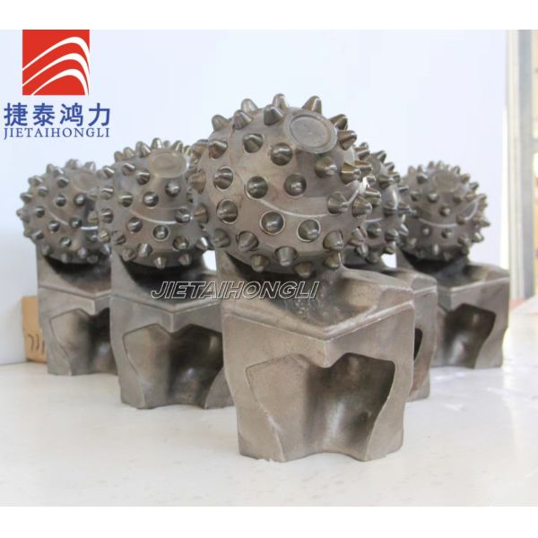 Roller Drill Drilling Bucket Teeth Hard Alloy Steel Conical 41pcs