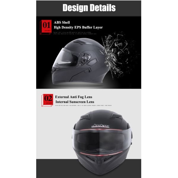 High Strength ABS Snowmobile Motorcycle Helmet with Double Visor Durable and Versatile