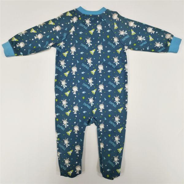 Infants Toddlers Winter Full Print Cotton Footie Pajamas for Unisex Baby Sleepwear