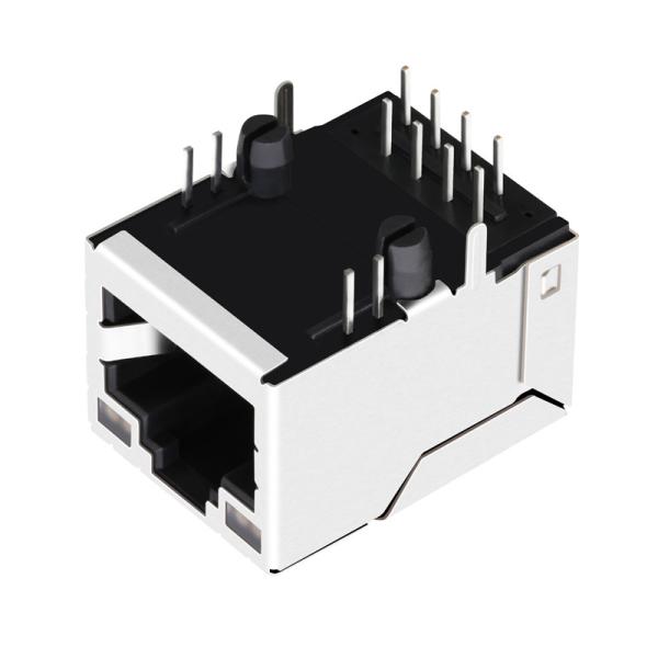 2250034-1 Magnetics RJ45 Jack 100BASE-T Tab Up With Leds