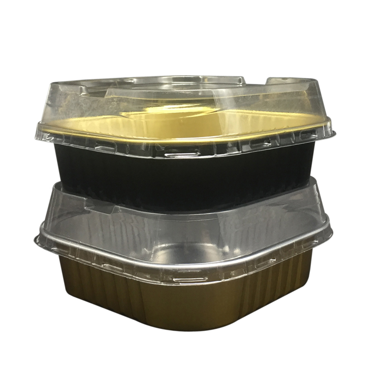 Food Grade Square Aluminum Foil Container Lid For Party