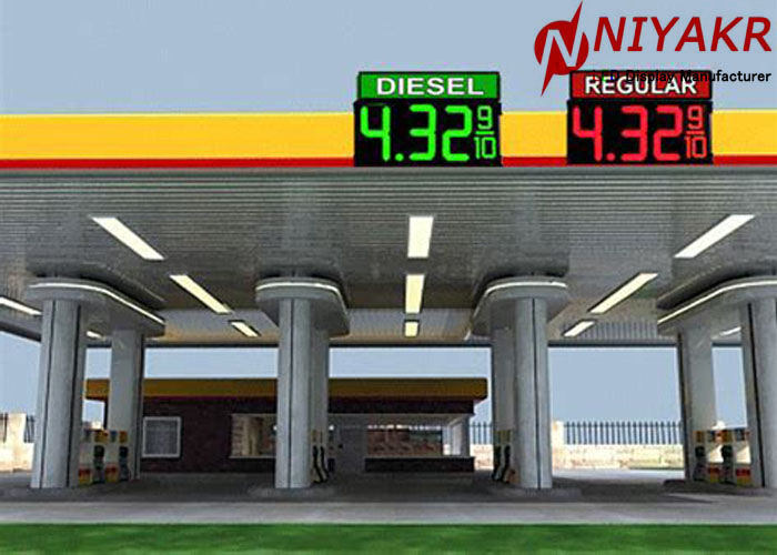 Цена бензоколонки СИД цифров нефти ИП 65 подписывает 100000 часов жизненного периода