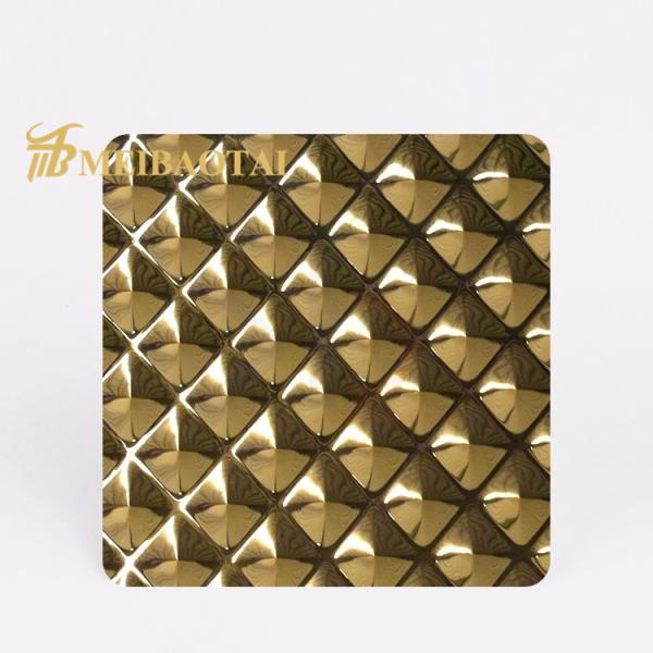 Gold Mirror Stamped 304 201 Stainless Steel Metal Plate