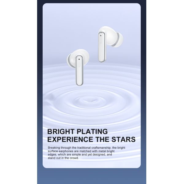 Noise Isolation Wireless Earbuds with ABS Silicone Material 3-4 Hours Music Time and Waterproof Design