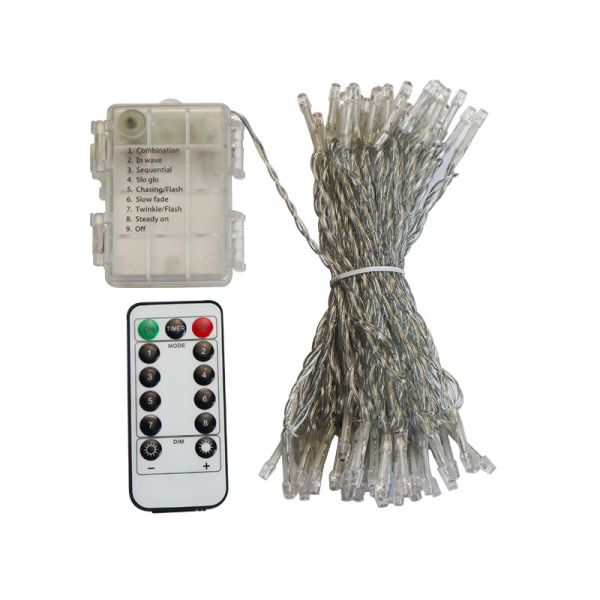 Decoración impermeable Iluminación de cuerdas de hadas IP65 2V Árbol de Navidad LED Cortina exterior